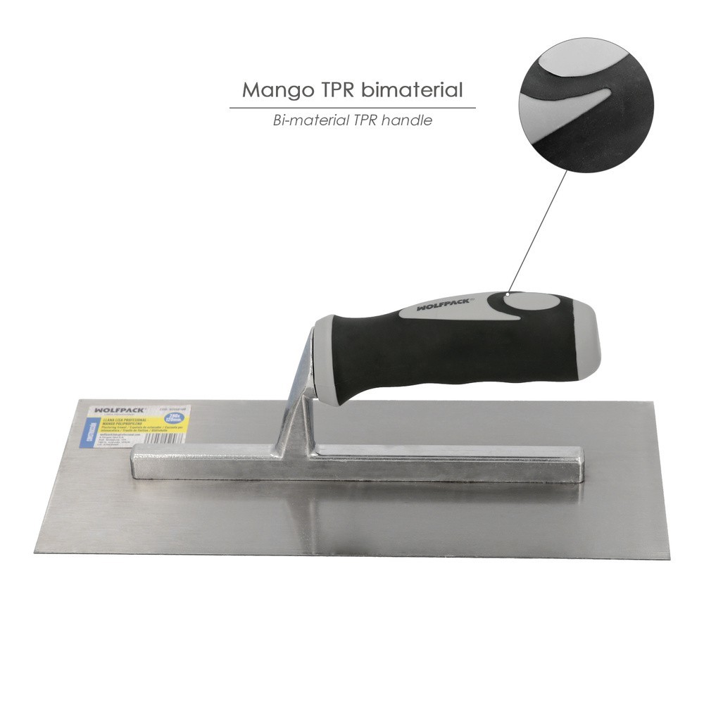 Llana Profesional Mango Polipropileno Lisa  280x120 mm, al por Mayor | Almacén de Ferretería