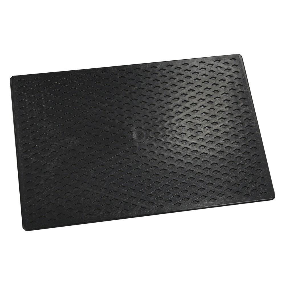 Talocha Plastico 34 x 23 cm, Mango Redondo Negro Con Alveolos al por Mayor | Almacén de Ferretería
