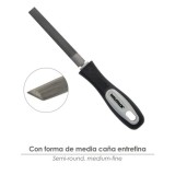 Lima Con Mango Media Caña Entrefina  4" al por Mayor | Almacén de Ferretería