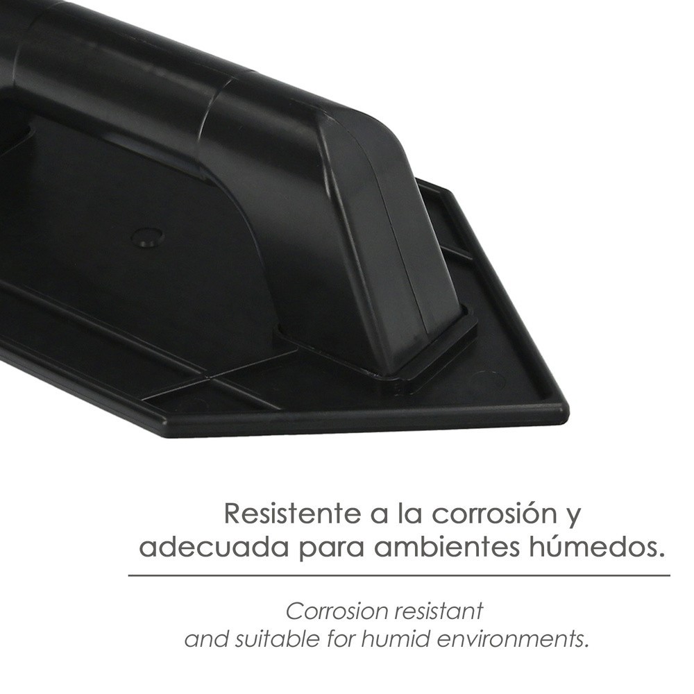 Talocha Plastico Punta Mango Redondo 26 x 14 cm, Negro Con Alveolos al por Mayor | Almacén de Ferretería