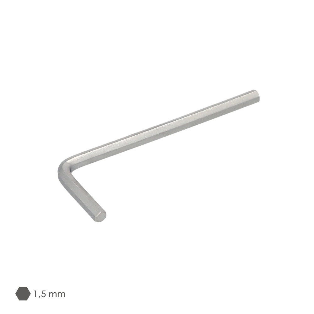 Llave Allen Standar Acero Cromo Vanadio Profesional 1,5 mm, Llave Hexagonal, Llave Allen Taller Mecanica, Llave Allen Bricolaje 