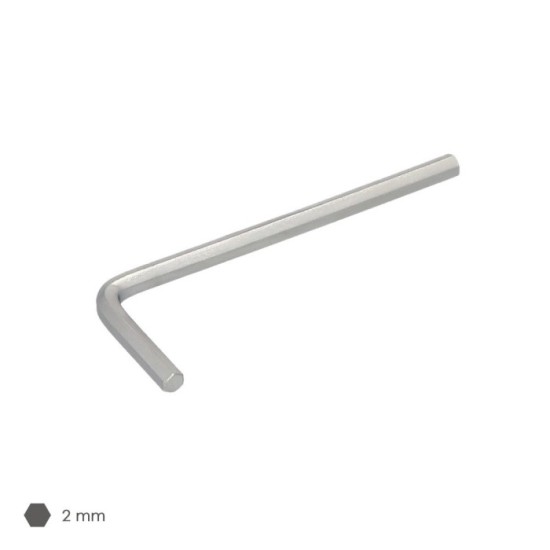 Llave Allen Standar Acero Cromo Vanadio Profesional 2,0 mm, Llave Hexagonal, Llave Allen Taller Mecanica, Llave Allen Bricolaje 