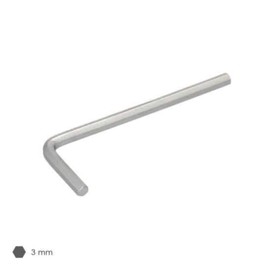 Llave Allen Standar Acero Cromo Vanadio Profesional 3,0 mm, Llave Hexagonal, Llave Allen Taller Mecanica, Llave Allen Bricolaje 