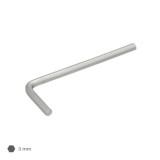 Llave Allen Standar Acero Cromo Vanadio Profesional 3,0 mm, Llave Hexagonal, Llave Allen Taller Mecanica, Llave Allen Bricolaje 