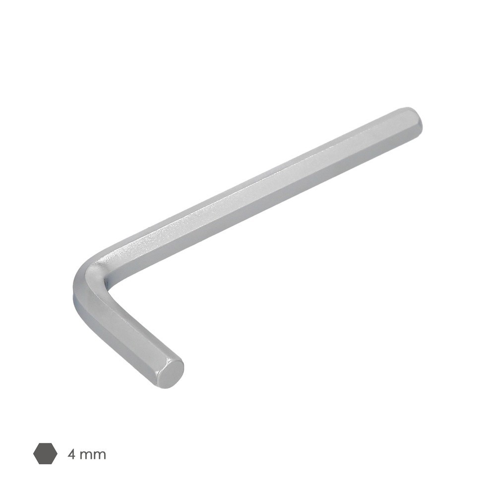 Llave Allen Standar Acero Cromo Vanadio Profesional 4,0 mm, Llave Hexagonal, Llave Allen Taller Mecanica, Llave Allen Bricolaje 