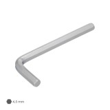 Llave Allen Standar Acero Cromo Vanadio Profesional 4,5 mm, Llave Hexagonal, Llave Allen Taller Mecanica, Llave Allen Bricolaje 