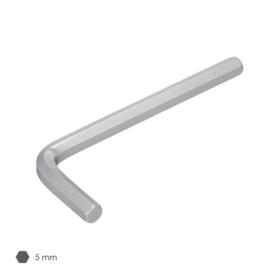 Llave Allen Standar Acero Cromo Vanadio Profesional 5,0 mm, Llave Hexagonal, Llave Allen Taller Mecanica, Llave Allen Bricolaje 