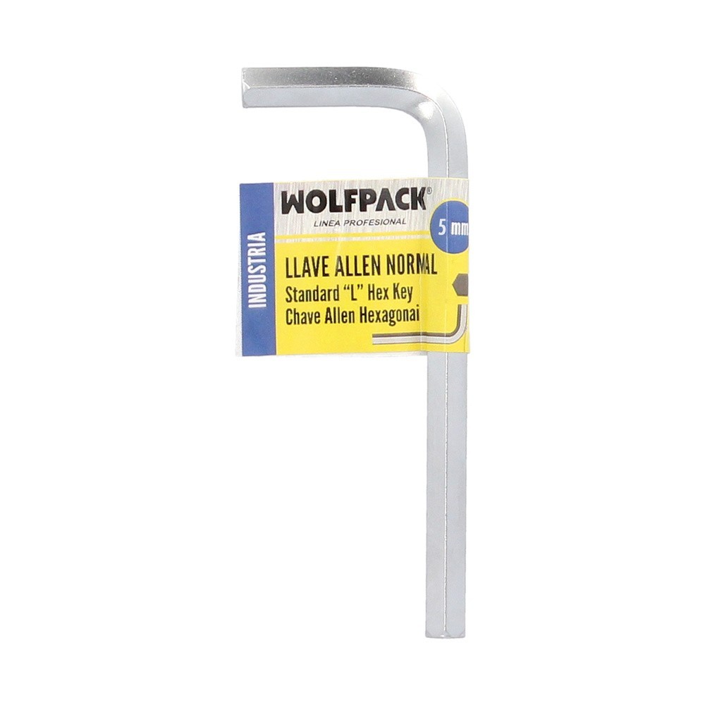 Llave Allen Standar Acero Cromo Vanadio Profesional 5,0 mm, Llave Hexagonal, Llave Allen Taller Mecanica, Llave Allen Bricolaje 