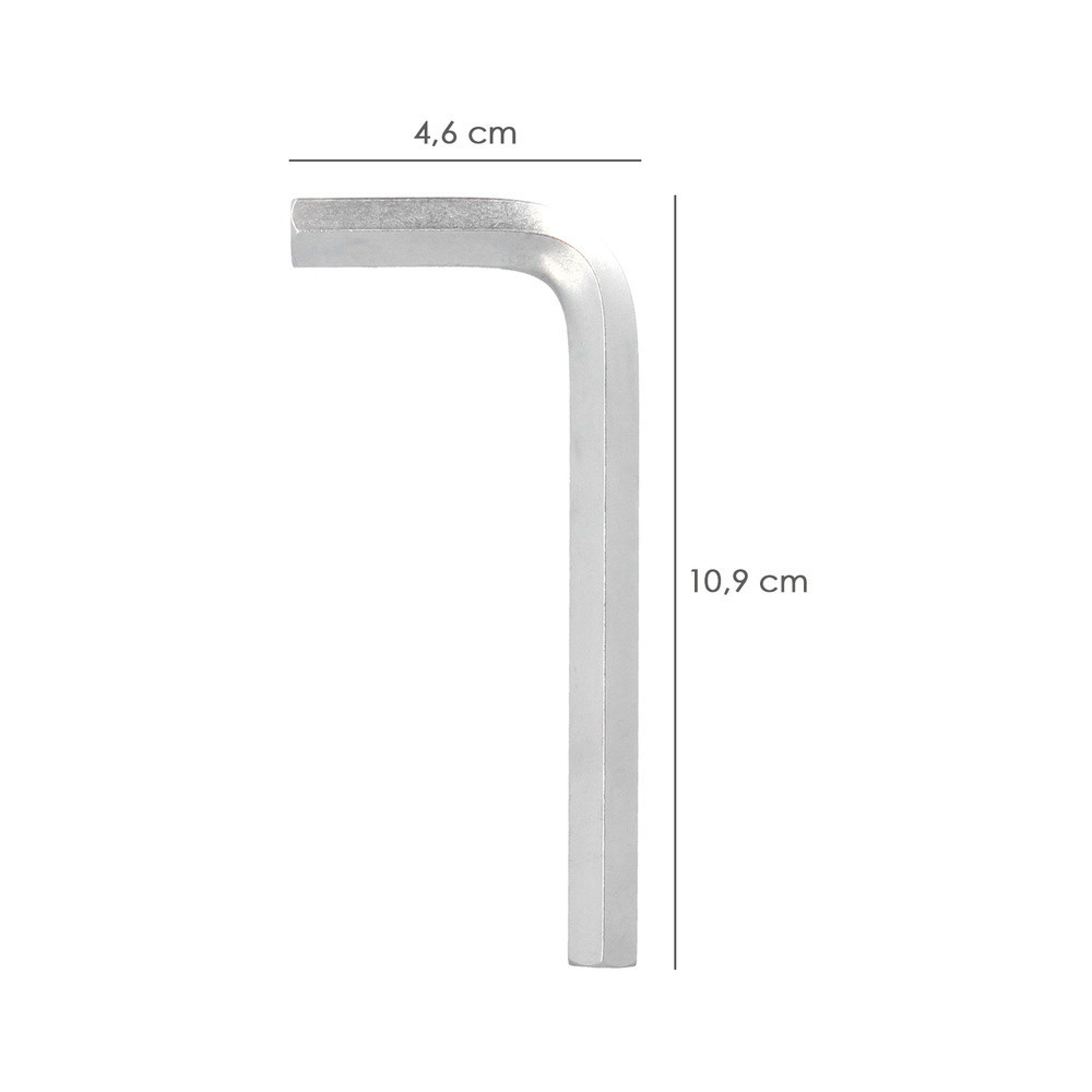 Llave Allen Standar Acero Cromo Vanadio Profesional 9,0 mm, Llave Hexagonal, Llave Allen Taller Mecanica, Llave Allen Bricolaje 