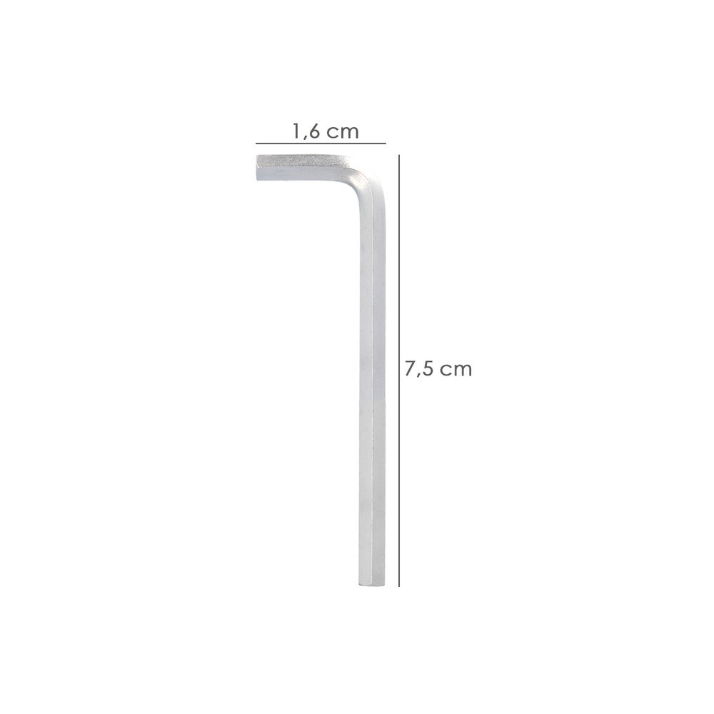 Llave Allen Larga Acero Cromo Vanadio Profesional 1,5 mm, Llave Hexagonal, Llave Allen Taller Mecanica, Llave Allen Bricolaje al