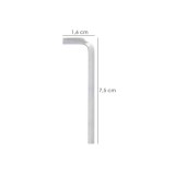 Llave Allen Larga Acero Cromo Vanadio Profesional 1,5 mm, Llave Hexagonal, Llave Allen Taller Mecanica, Llave Allen Bricolaje al