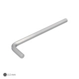 Llave Allen Larga Acero Cromo Vanadio Profesional 2,5 mm, Llave Hexagonal, Llave Allen Taller Mecanica, Llave Allen Bricolaje al