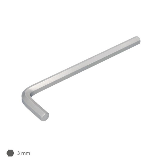 Llave Allen Larga Acero Cromo Vanadio Profesional 3,0 mm, Llave Hexagonal, Llave Allen Taller Mecanica, Llave Allen Bricolaje al