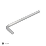 Llave Allen Larga Acero Cromo Vanadio Profesional 3,0 mm, Llave Hexagonal, Llave Allen Taller Mecanica, Llave Allen Bricolaje al