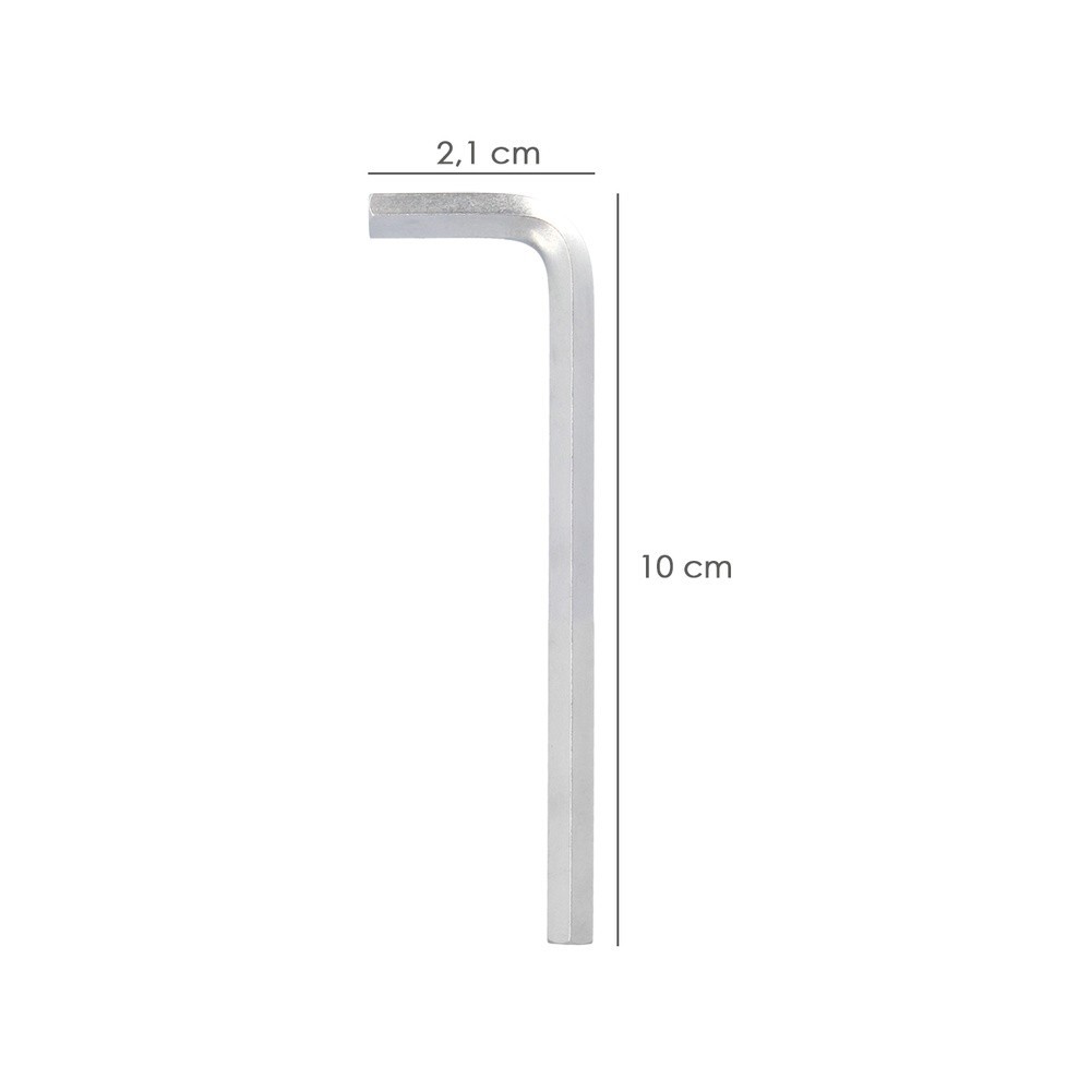 Llave Allen Larga Acero Cromo Vanadio Profesional 4,0 mm, Llave Hexagonal, Llave Allen Taller Mecanica, Llave Allen Bricolaje al