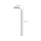 Llave Allen Larga Acero Cromo Vanadio Profesional 4,5 mm, Llave Hexagonal, Llave Allen Taller Mecanica, Llave Allen Bricolaje al