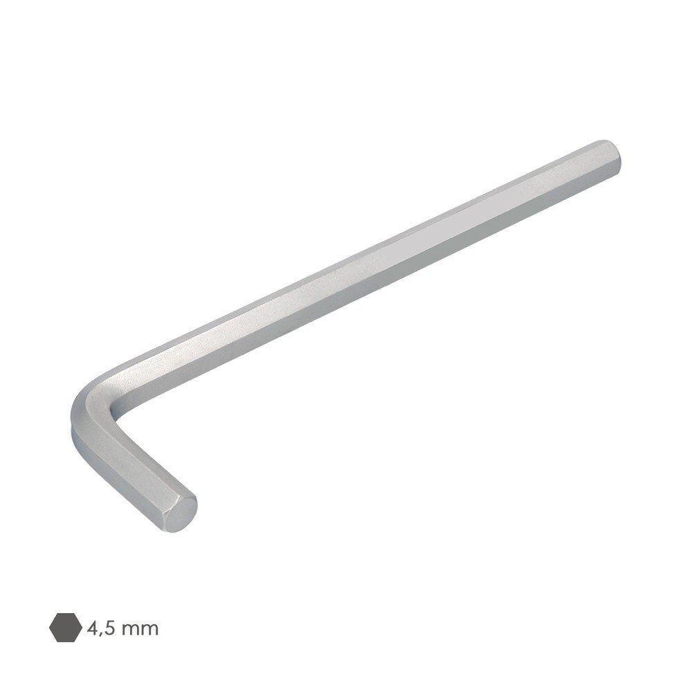 Llave Allen Larga Acero Cromo Vanadio Profesional 4,5 mm, Llave Hexagonal, Llave Allen Taller Mecanica, Llave Allen Bricolaje al