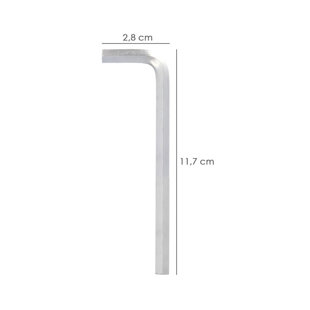Llave Allen Larga Acero Cromo Vanadio Profesional 5,0 mm, Llave Hexagonal, Llave Allen Taller Mecanica, Llave Allen Bricolaje al