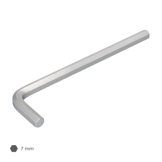 Llave Allen Larga Acero Cromo Vanadio Profesional 7,0 mm, Llave Hexagonal, Llave Allen Taller Mecanica, Llave Allen Bricolaje al