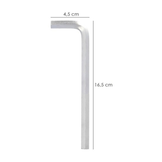 Llave Allen Larga Acero Cromo Vanadio Profesional 9,0 mm, Llave Hexagonal, Llave Allen Taller Mecanica, Llave Allen Bricolaje al