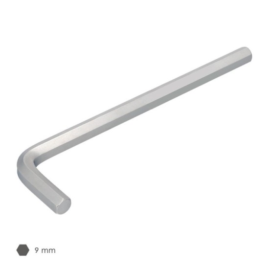 Llave Allen Larga Acero Cromo Vanadio Profesional 9,0 mm, Llave Hexagonal, Llave Allen Taller Mecanica, Llave Allen Bricolaje al