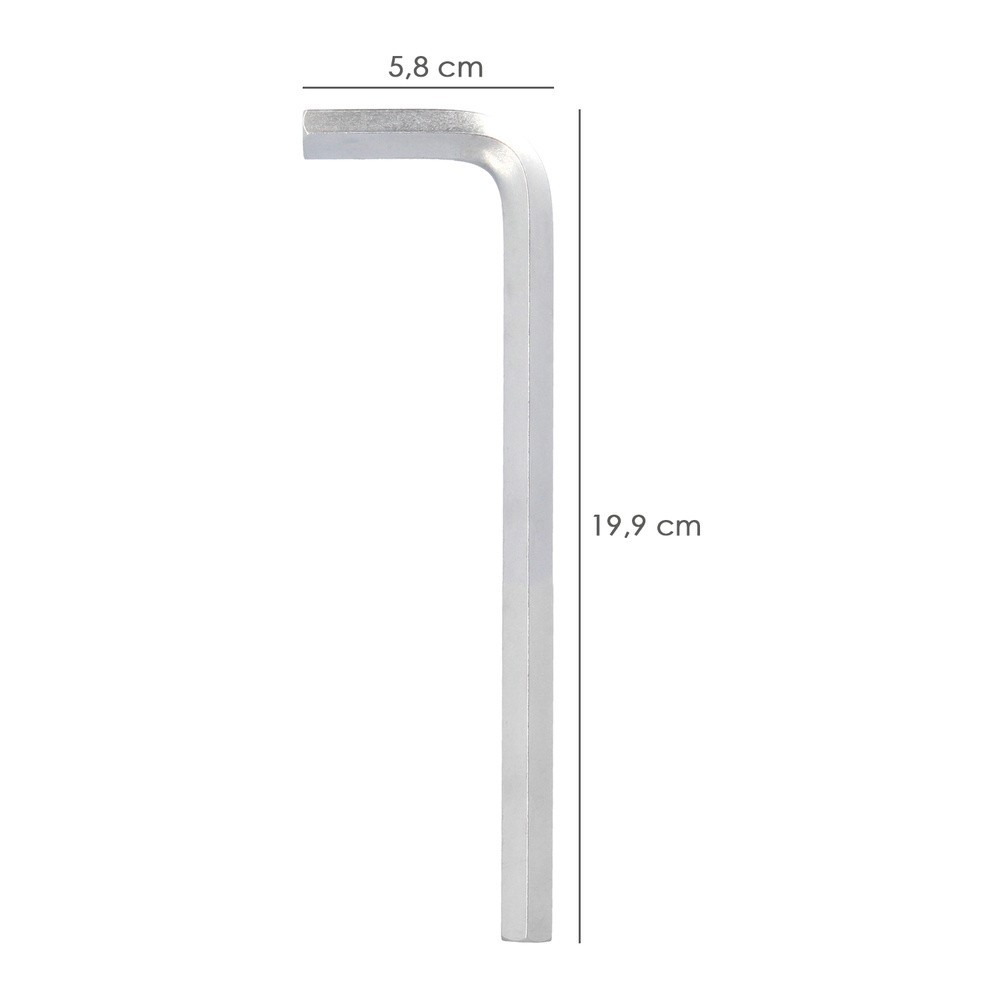 Llave Allen Larga Acero Cromo Vanadio Profesional 12,0 mm, Llave Hexagonal, Llave Allen Taller Mecanica, Llave Allen Bricolaje a