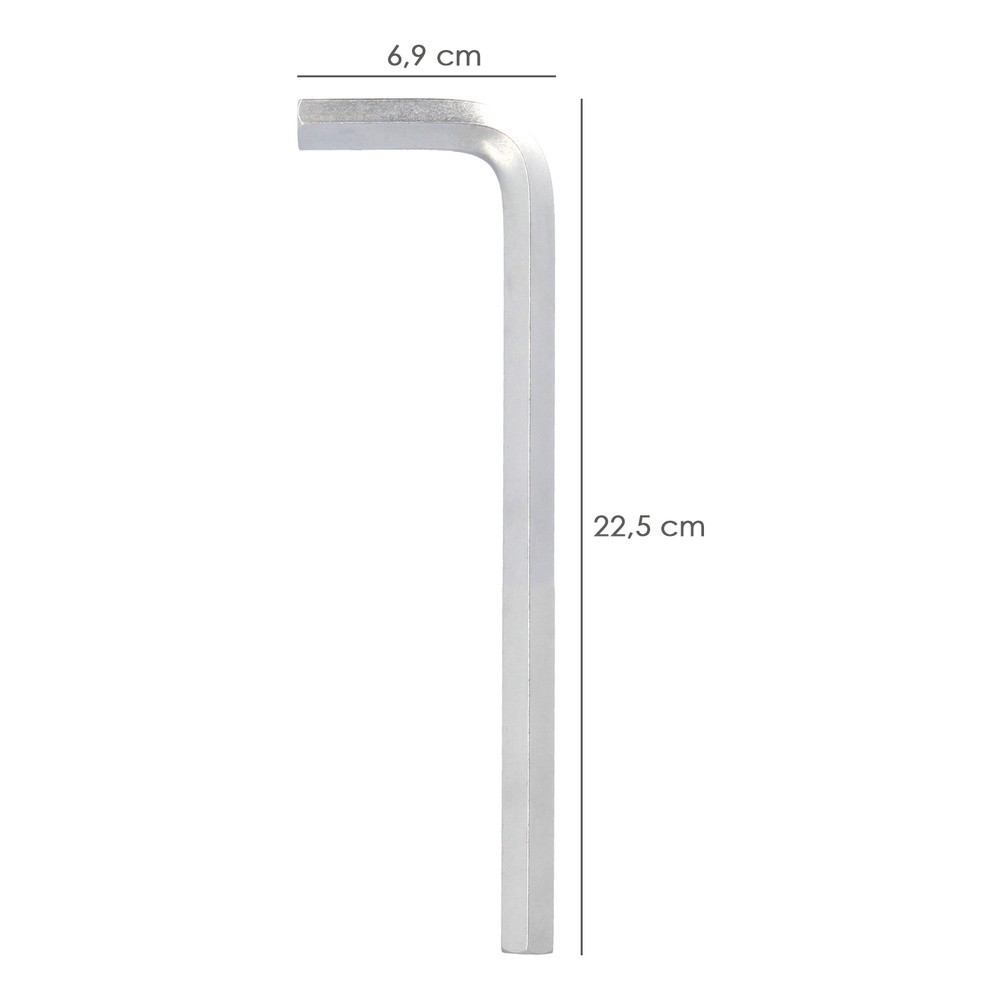 Llave Allen Larga Acero Cromo Vanadio Profesional 14,0 mm, Llave Hexagonal, Llave Allen Taller Mecanica, Llave Allen Bricolaje a
