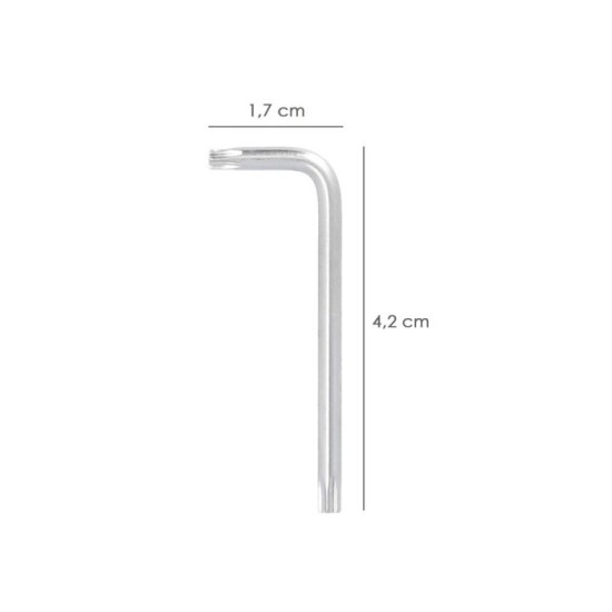Llave Torx Inviolable Standar Acero Cromo Vanadio Profesional T10 mm, Llave Estrella, Llave Allen Estrella al por Mayor | Almacé