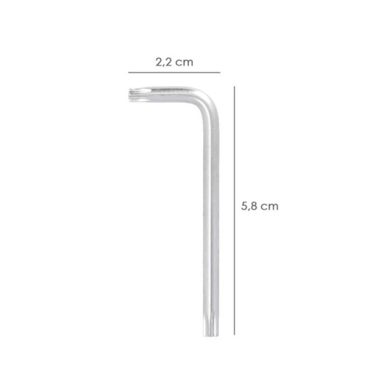 Llave Torx Inviolable Standar Acero Cromo Vanadio Profesional T20 mm, Llave Estrella, Llave Allen Estrella al por Mayor | Almacé