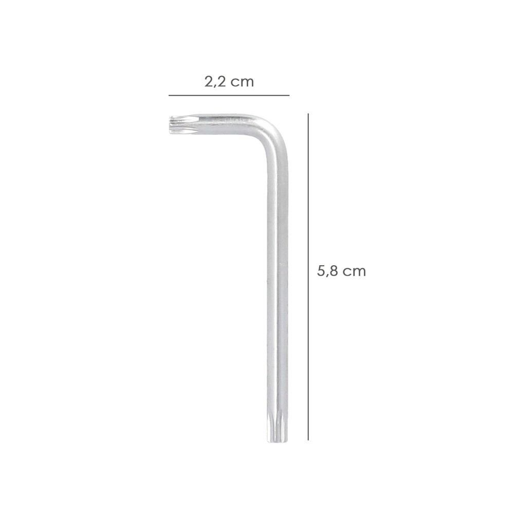 Llave Torx Inviolable Standar Acero Cromo Vanadio Profesional T20 mm, Llave Estrella, Llave Allen Estrella al por Mayor | Almacé