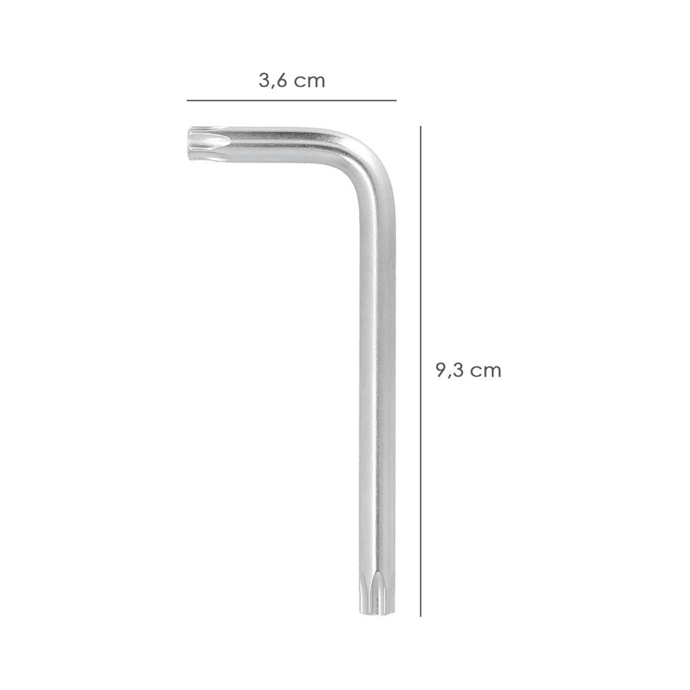 Llave Torx Inviolable Standar Acero Cromo Vanadio Profesional T40 mm, Llave Estrella, Llave Allen Estrella al por Mayor | Almacé