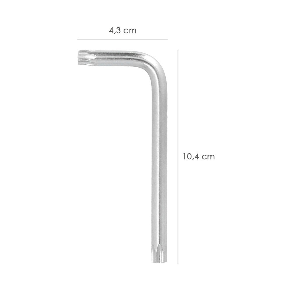 Llave Torx Inviolable Standar Acero Cromo Vanadio Profesional T45 mm, Llave Estrella, Llave Allen Estrella al por Mayor | Almacé