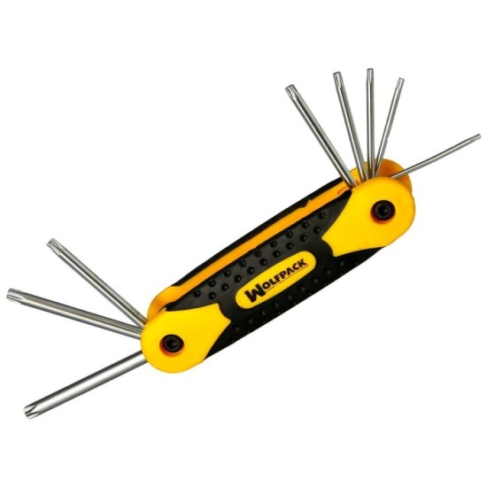 Juego Llaves Torx Plegable  8 Piezas Inviolable, Llave Torx Hexagonal, Llave Estrella, Llave Allen Estrella al por Mayor | Almac