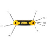 Juego Llaves Torx Plegable  8 Piezas Inviolable, Llave Torx Hexagonal, Llave Estrella, Llave Allen Estrella al por Mayor | Almac