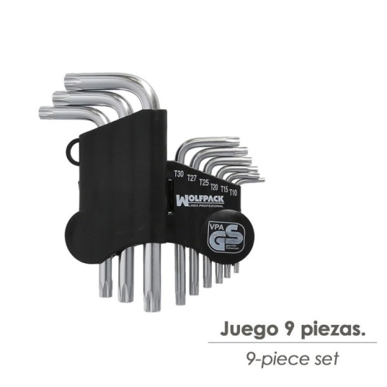 Juego Llaves Torx "L" 9 Piezas Inviolable al por Mayor | Almacén de Ferretería
