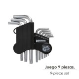 Juego Llaves Torx "L" 9 Piezas Inviolable al por Mayor | Almacén de Ferretería