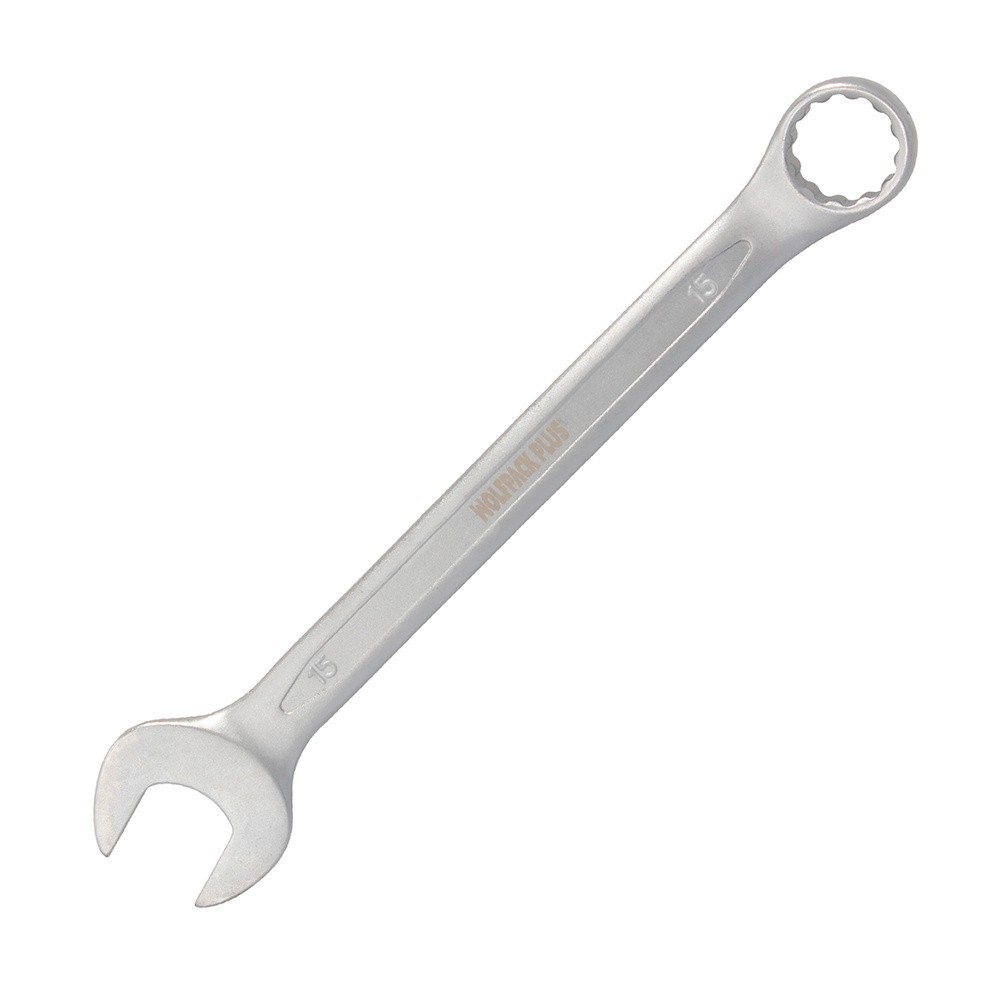 Llave Combinada Plus 15x15 Acero Cromo Vanadio DIN 3113, Llave Doble Boca, Llave Fija, Llave Estrella al por Mayor | Almacén de 