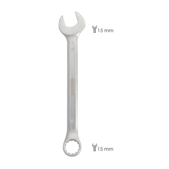 Llave Combinada Plus 15x15 Acero Cromo Vanadio DIN 3113, Llave Doble Boca, Llave Fija, Llave Estrella al por Mayor | Almacén de 