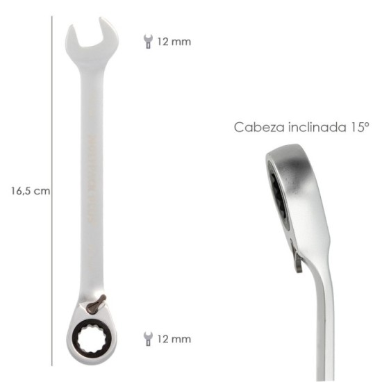 Llave Combinada Con Carraca 12 mm, DIN 3113 al por Mayor | Almacén de Ferretería
