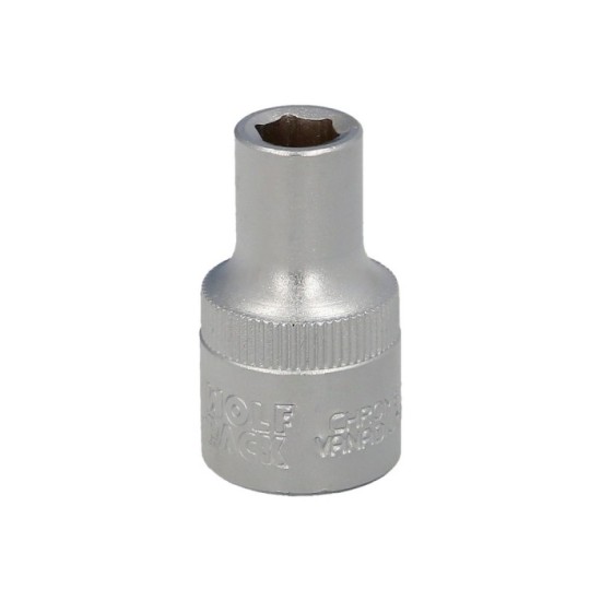 Llave Vaso 1/2" Hexagonal 8 mm, Perfil de 6 caras, Acero Cromo Vanadio, Aristas Redondas al por Mayor | Almacén de Ferretería
