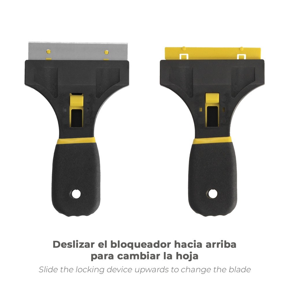 Rascavidrios Profesional Retractil Mango Soft Touch Hoja 90 mm, al por Mayor | Almacén de Ferretería