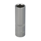 Llave Vaso 1/2" Hexagonal Larga 17 mm, Perfil de 6 caras, Acero Cromo Vanadio, Aristas Redondas al por Mayor | Almacén de Ferret