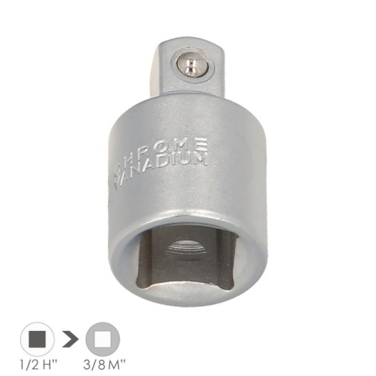 Adaptador Reductor  1/2" Hembra A 3/8" Macho Acero Cromo Vanadio, Aristas Redondas, Reductor Carraca, al por Mayor | Almacén de 