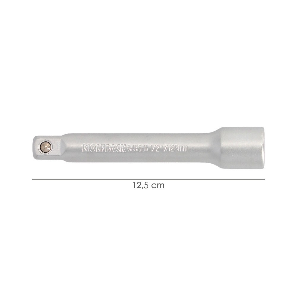 Alargadera Llave De Vaso Cuadradillo 1/2" Longitud 125 mm, Acero Cromo Vanadio al por Mayor | Almacén de Ferretería