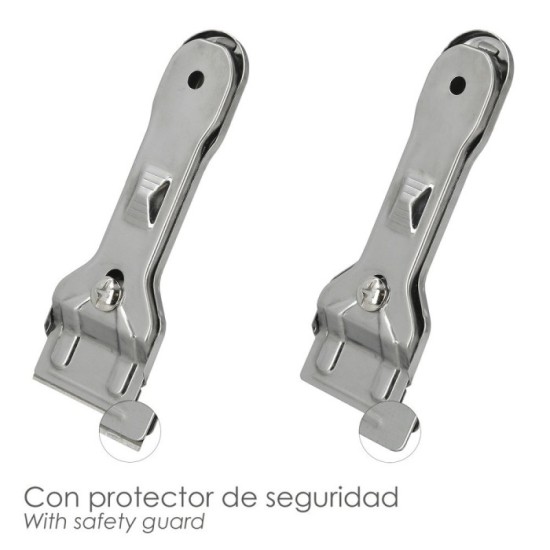 Rascavidrios Plastico Amarillo Hoja 43 mm, Rasqueta Vitroceramica, Rascador Vidrio, Rascador Vitroceramica, al por Mayor | Almac