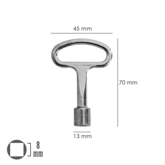Llave Cierre Cuadrado 192 8 mm, al por Mayor | Almacén de Ferretería