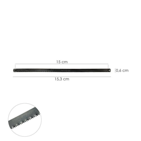 Hoja Segueta / Arco Sierra Marqueteria 155 mm, Fabricada en Acero, 24 TPI, Flexible y Duradera, al por Mayor | Almacén de Ferret