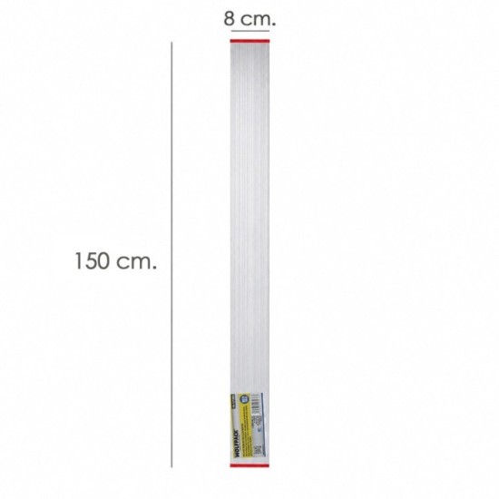 Regla Aluminio Rectangular Para Alisar Mortero 80x20 mm, Longitud 150 cm, al por Mayor | Almacén de Ferretería