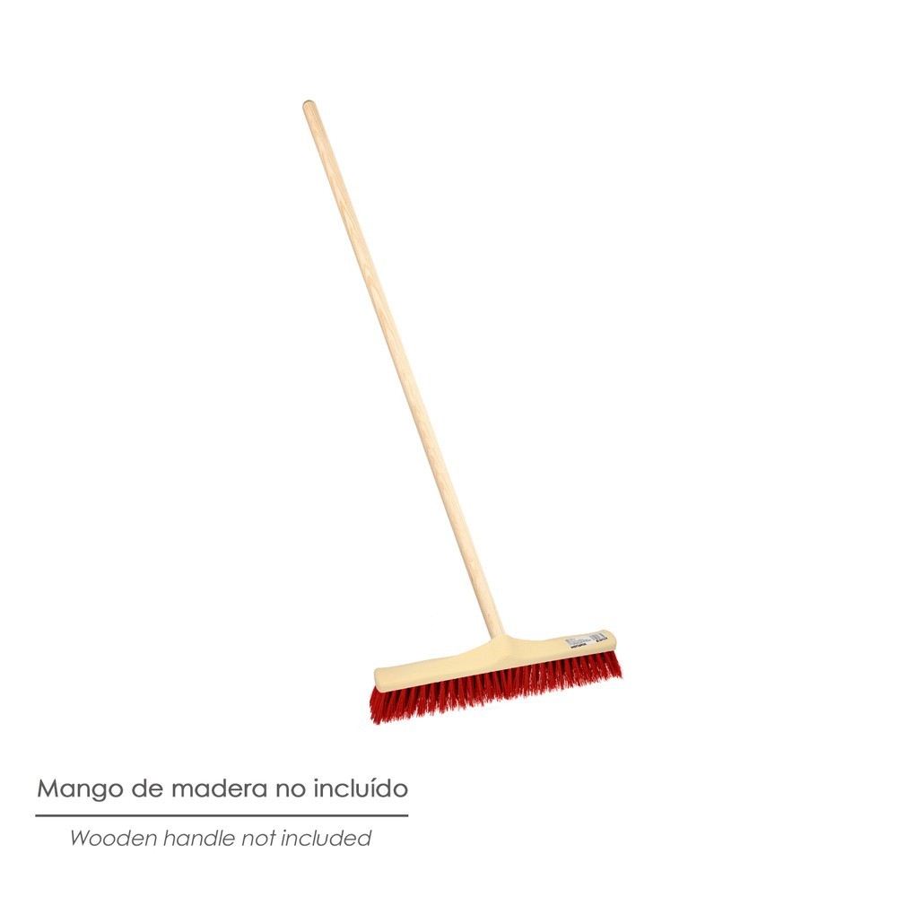 Cepillo Barrendero Industrial Fibra Suave PVC, Soporte Polipropileno 50 cm, (Sin Mango) al por Mayor | Almacén de Ferretería