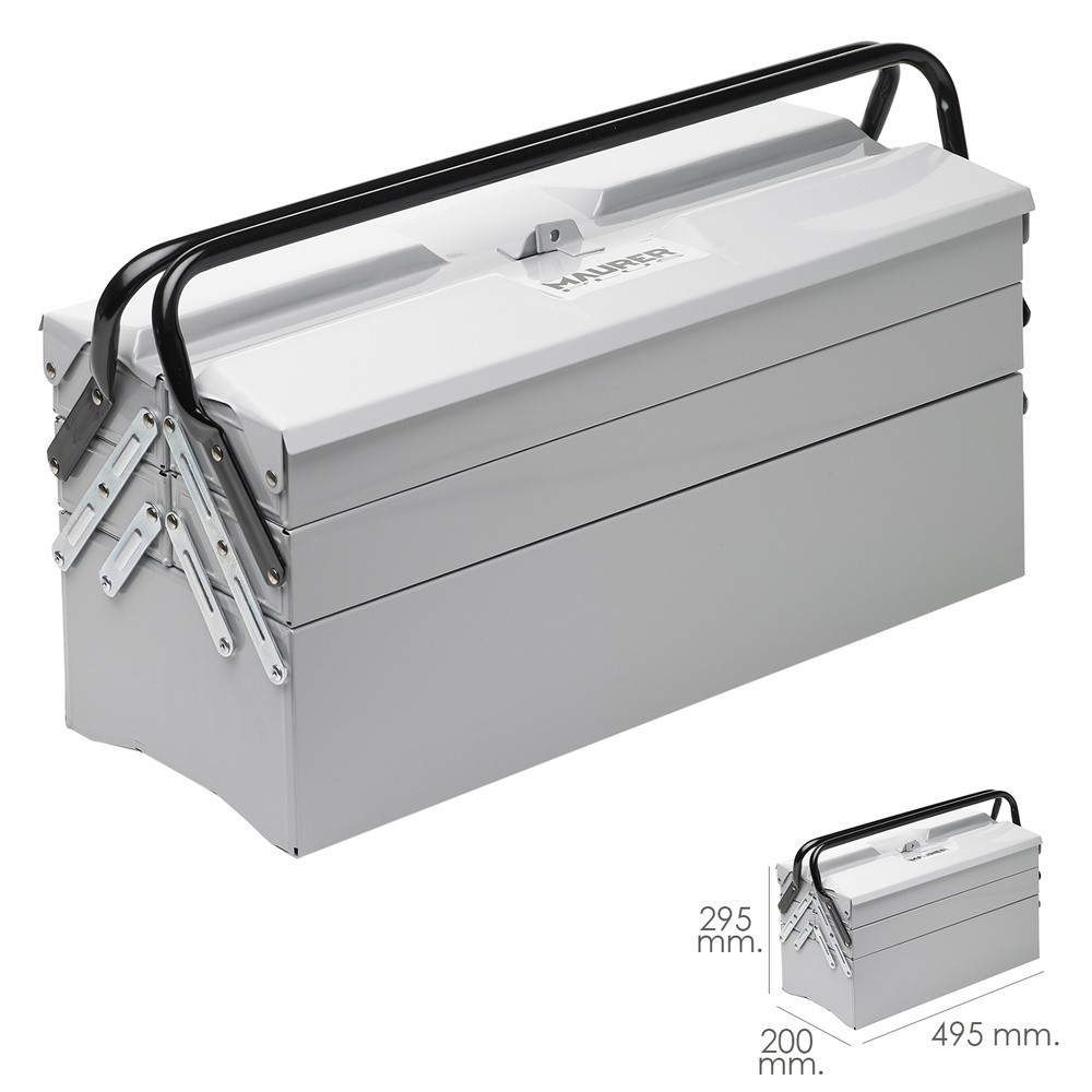 Caja Metalica Para Herramientas Maurer 495x200x295 mm, al por Mayor | Almacén de Ferretería